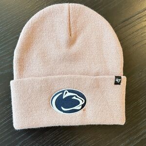 Penn State Light Pink Kids Beanie with Emblem